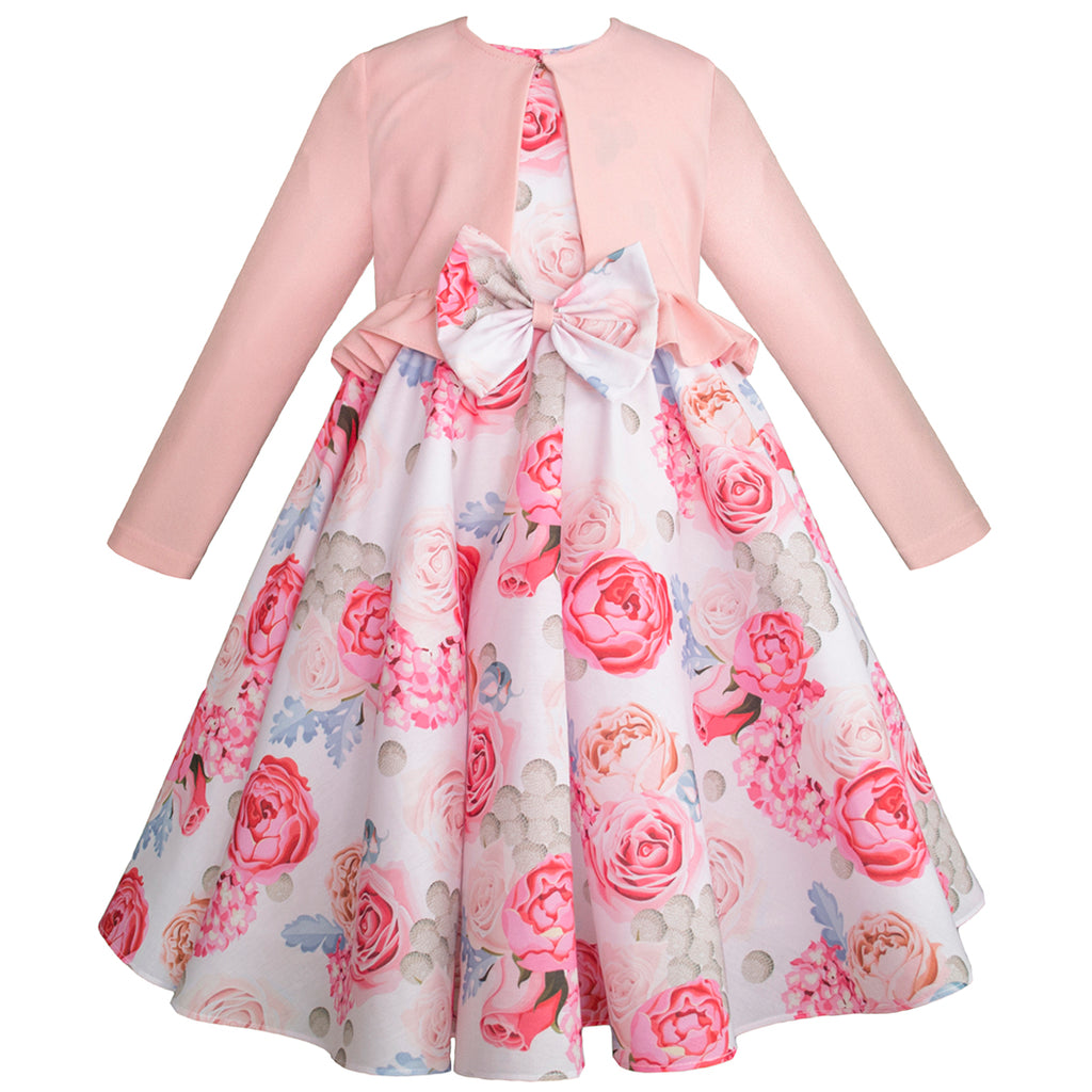 Vestido con para niña color rosa Gerat – Gerat Boutique