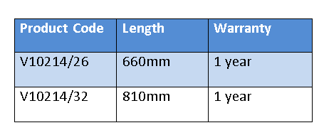 V10214 Standard Reacher Specifications