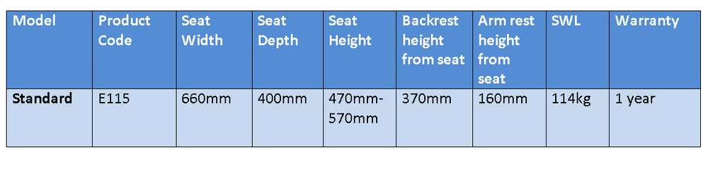 E115 Transfer bench