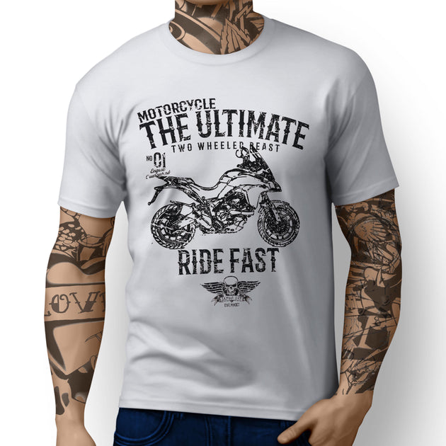 JL Illustration For A Ducati Multistrada 950 Motorbike Fan T-shirt 