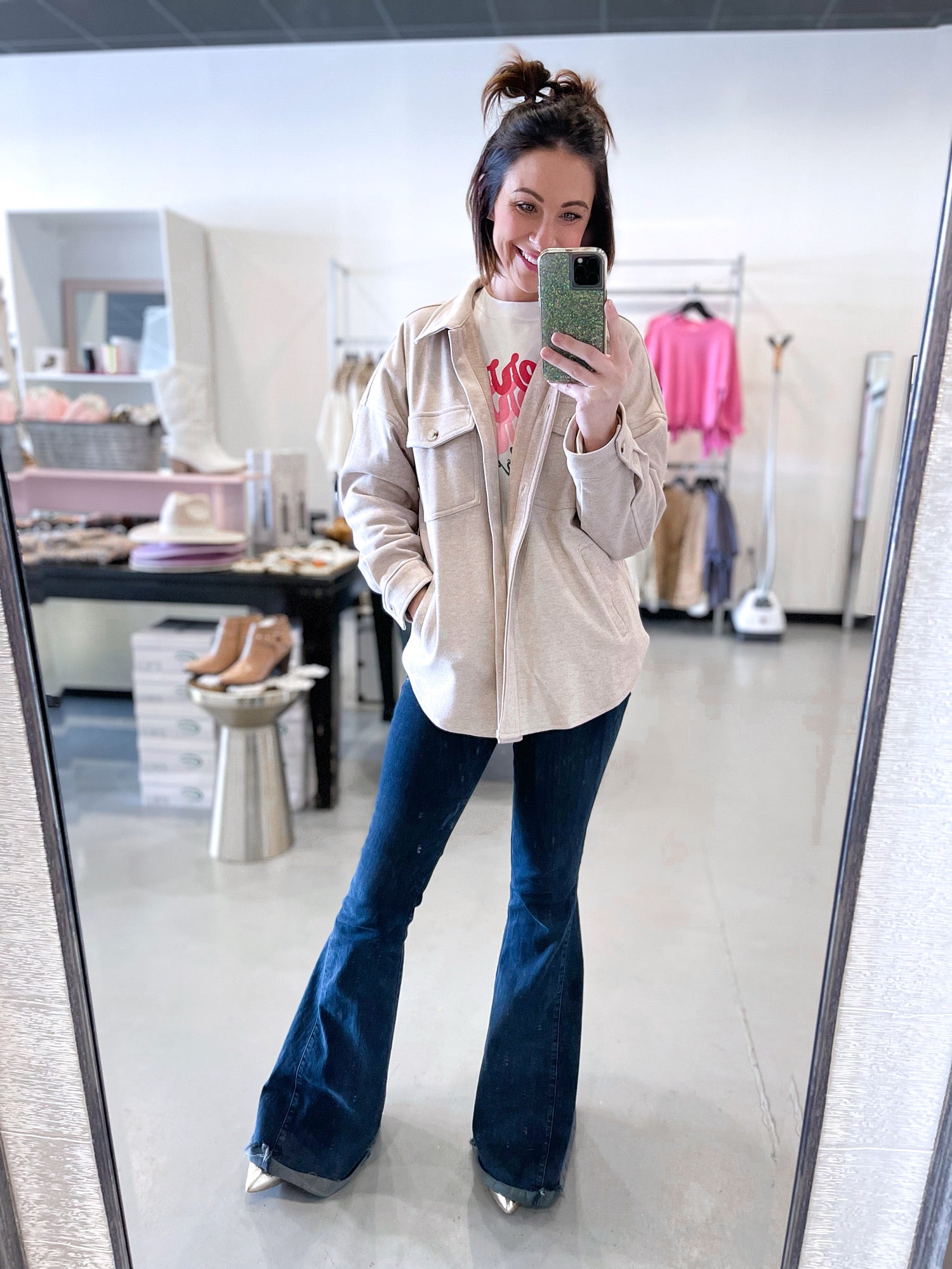 Oatmeal Oversized Shacket