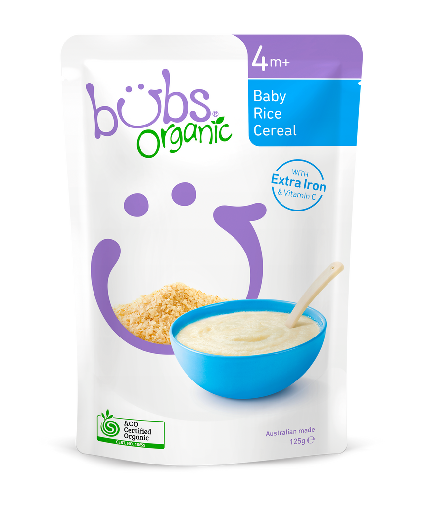 bubs organic rice cereal