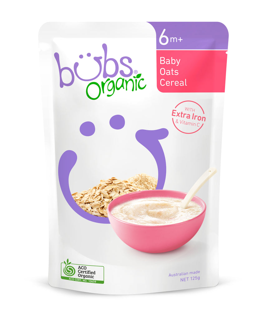 Bubs® Organic Baby Oats Cereal – Bubs 