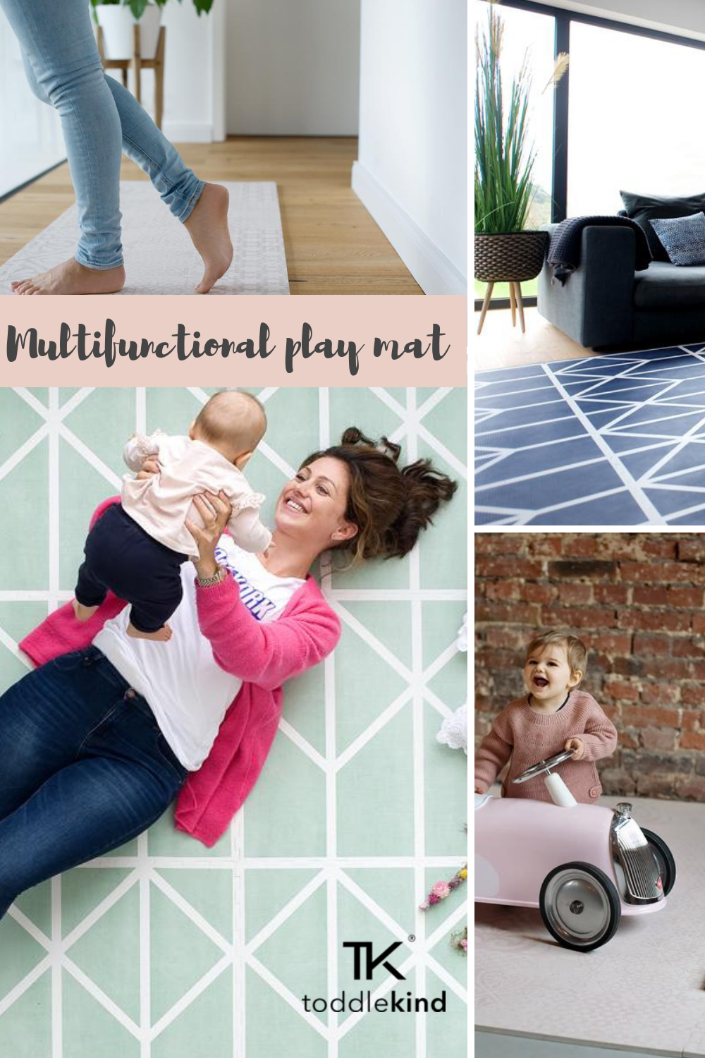 Toddlekind's multifunctional baby and toddler playmat that grows with your family
