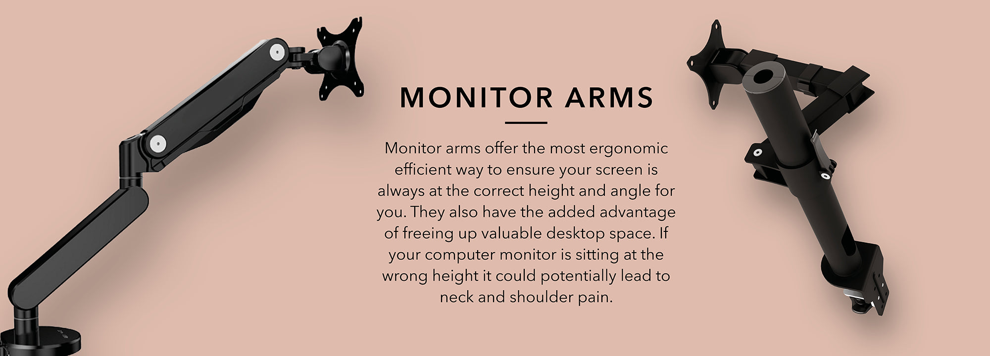 Monitor arms ergonomic efficient way to ensure your screen is always at the correct height