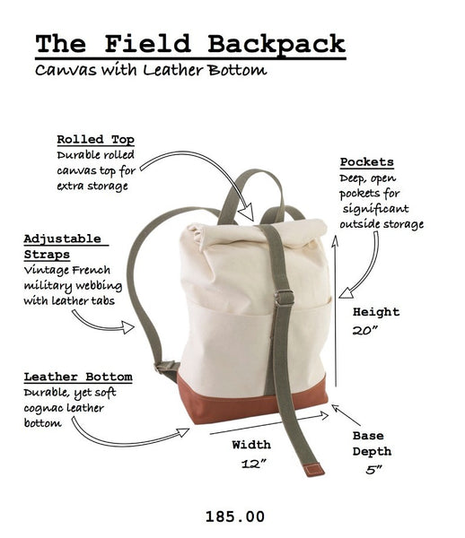 The Field Backpack by Wood.Stone.Bone.