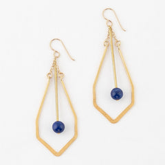 Nile Collection Gold Drop Earrings