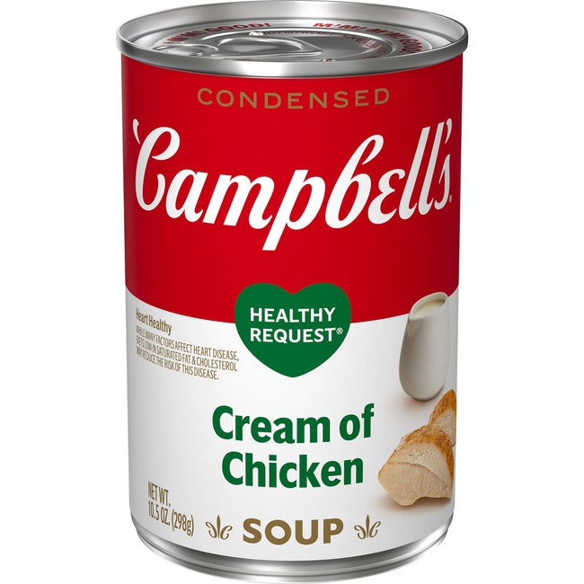 Campbell’s Condensed Healthy Request Cream Of Chicken Soup 10.5 Ounce Can