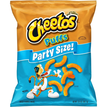 Cheetos Puffs Cheese Flavored Snacks, Party Size, 13.5 oz Bag