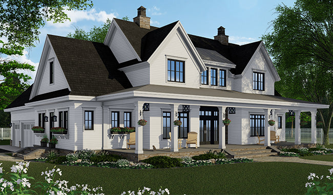 Silverbell Ranch House Plan - Country House Plan - Modern Farmhouse