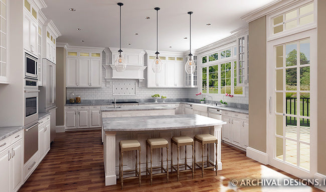 Salem | European House Plan | Kitchen Design