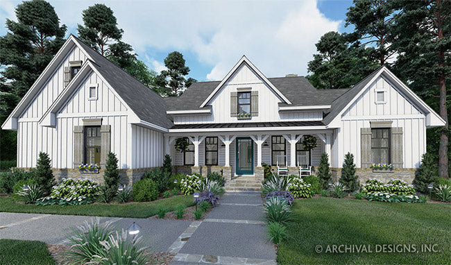 Walnut Grove Farm House Plan | 2459 square feet | One-Story House Plan