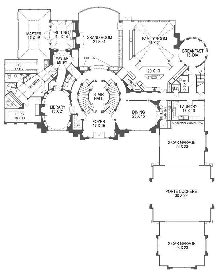 Breakers Neoclassic House Plans Luxury Home Blueprints