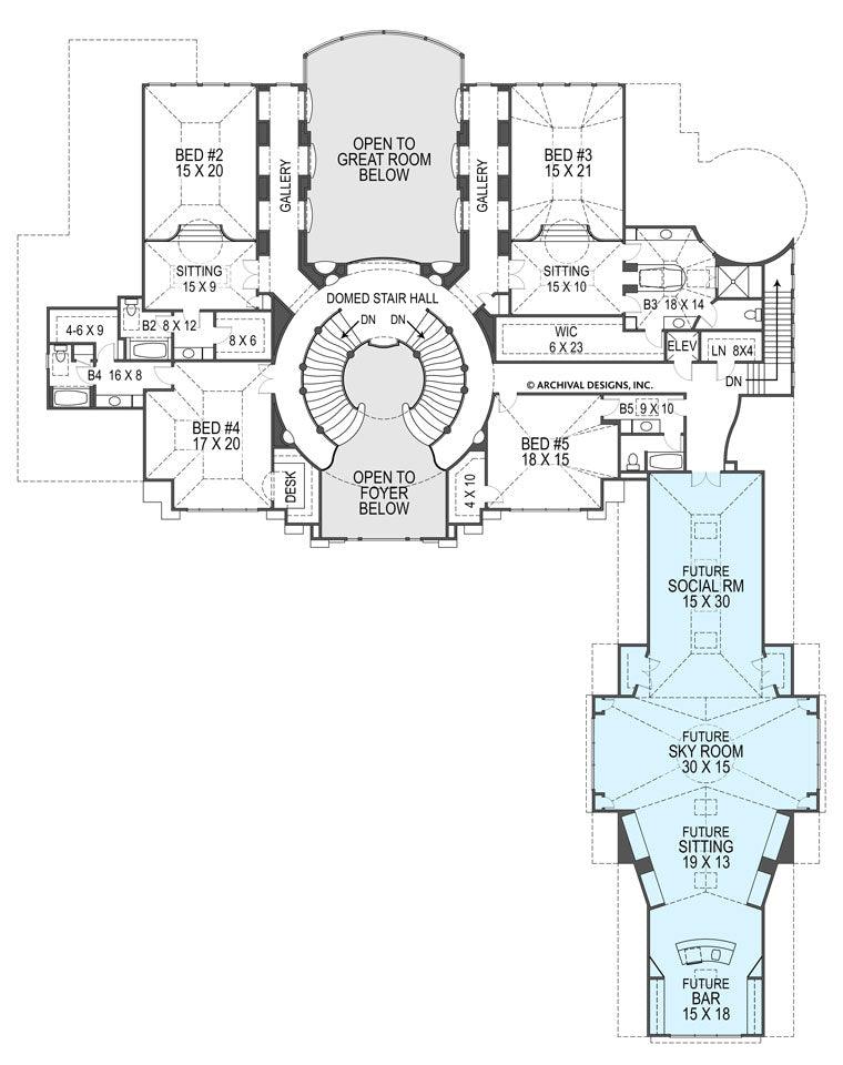 Breakers Neoclassic House Plans Luxury Home Blueprints