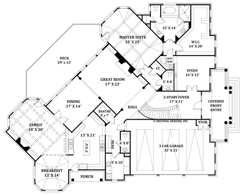 Delano | Traditional House Plans | Residential House Plans – Archival