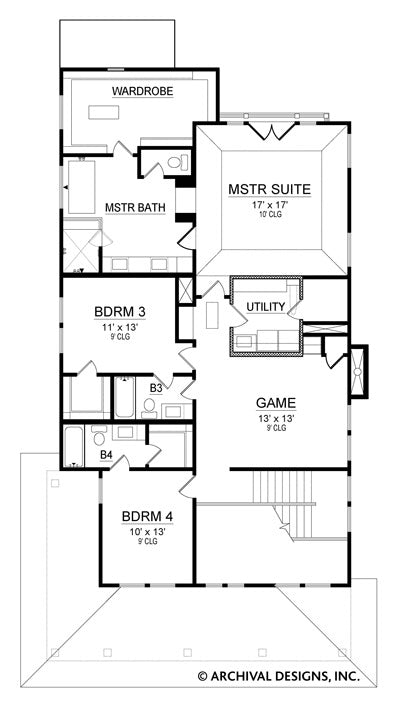 Greenville House Plan Narrow House Plan Two Story House Plan