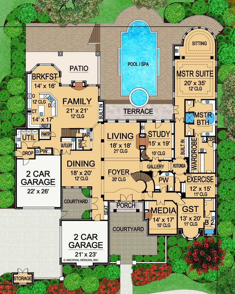 Royal Birkdale Luxury Floor Plans Mansion Floor Plans