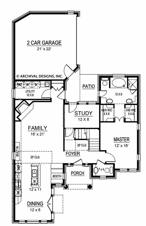 San Jose Texas Floor Plans Narrow House Plans