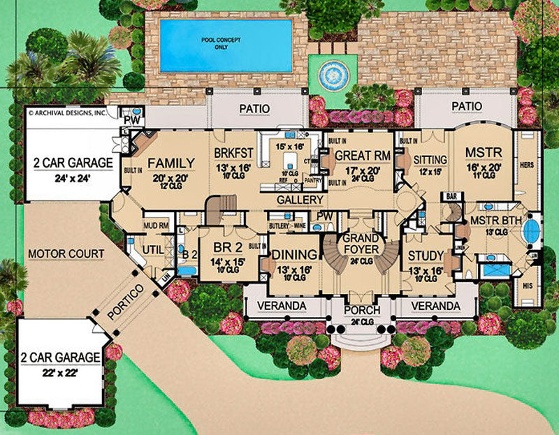 Villa Emo Mansion Floor Plans Luxury Floor Plans