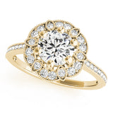 yellow gold diamond engagement ring 