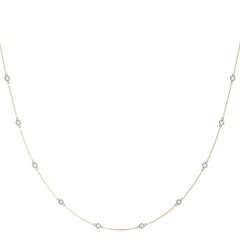 long diamond station necklace 