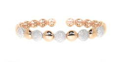 rose gold diamond cuff bracelet 