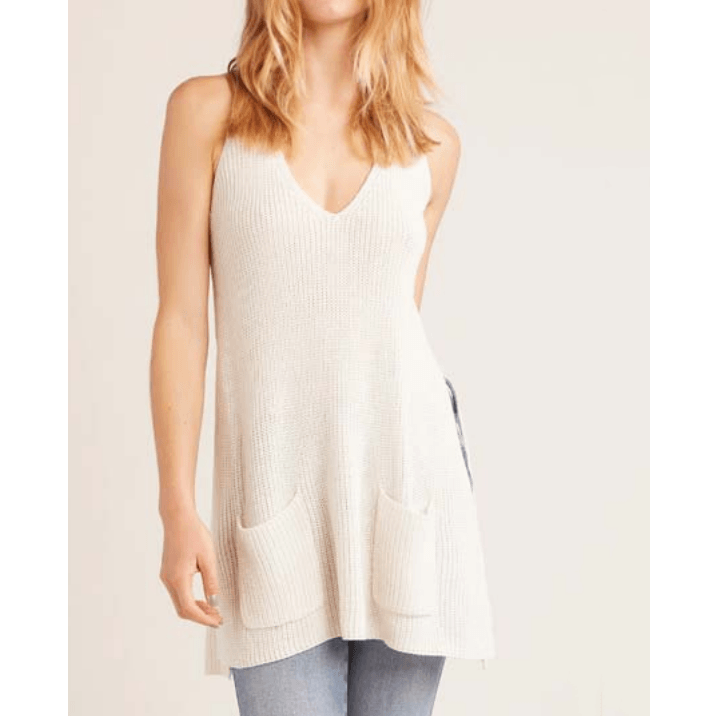 Jack by BB Dakota Sweater This Way Ivory Vest
