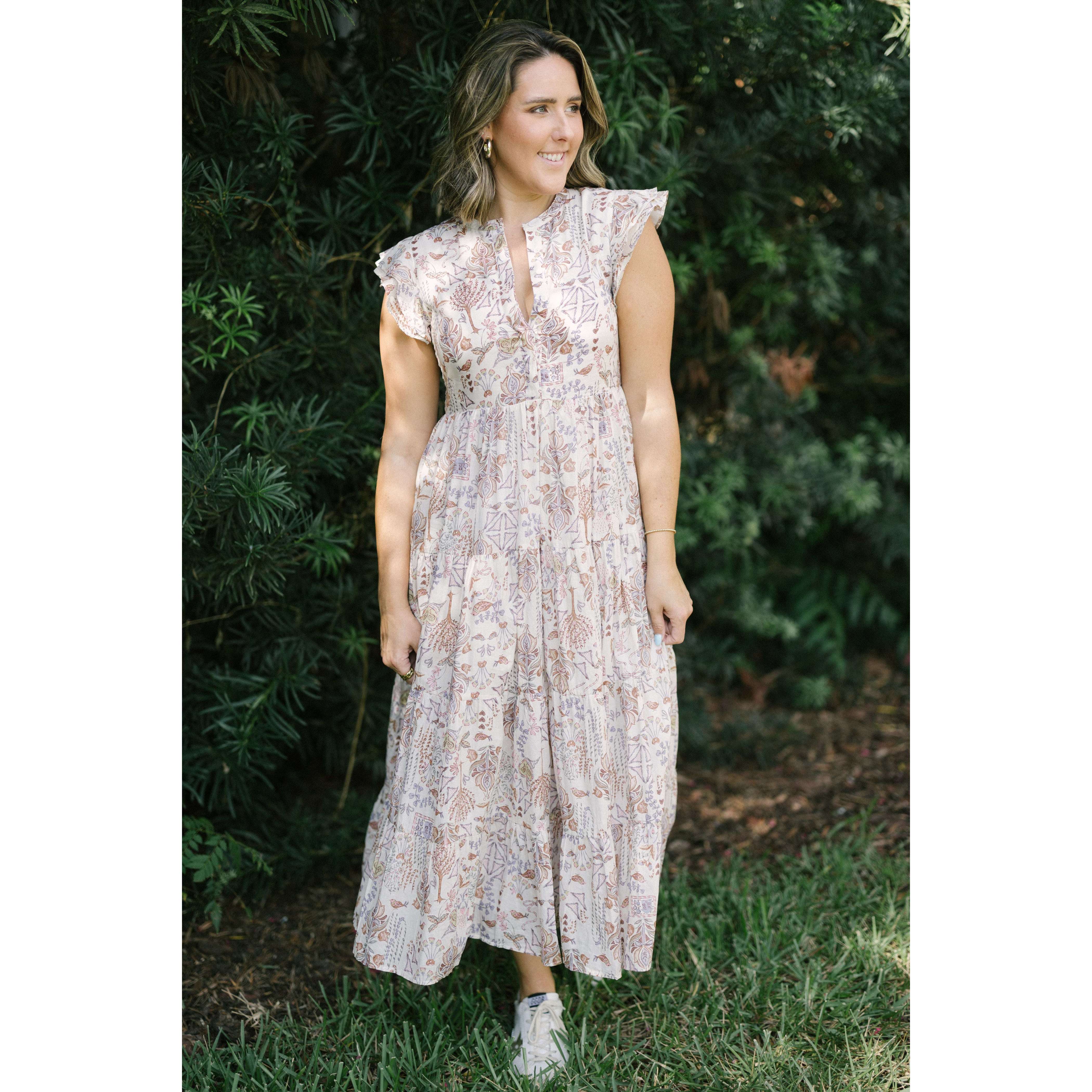 Karlie Clothes Vintage Bird Maxi Dress