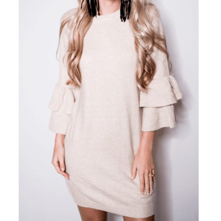 BB Dakota Bell Sleeve Sweater Dress