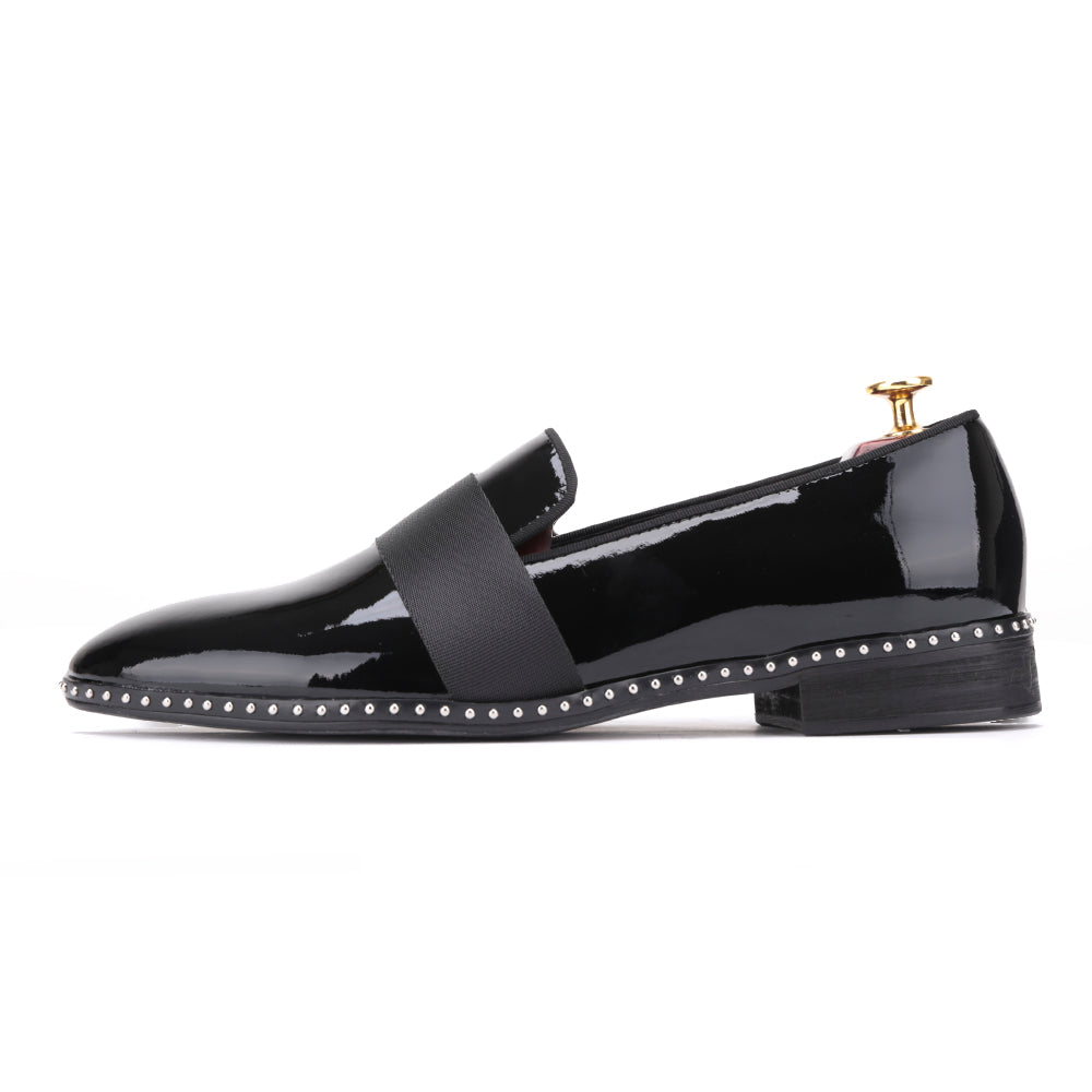 black buckle loafers