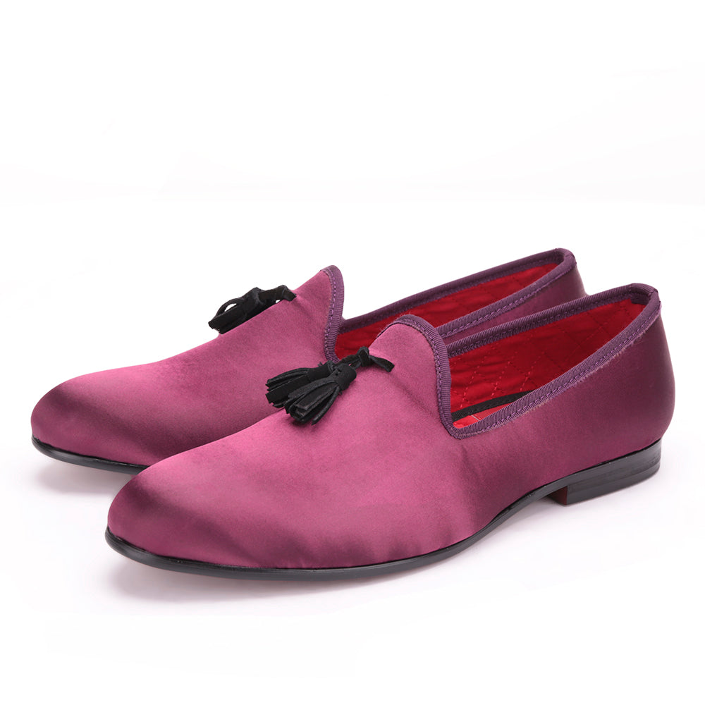 purple prom loafers