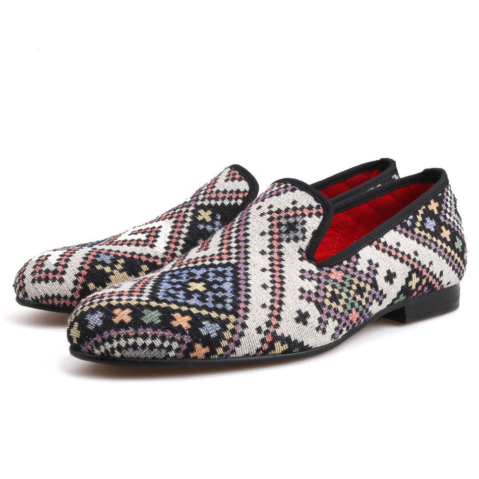 mens lattice loafers