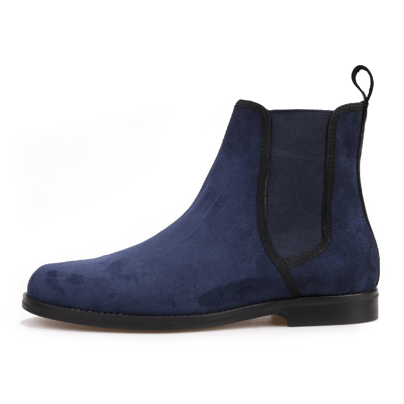 navy suede boots men