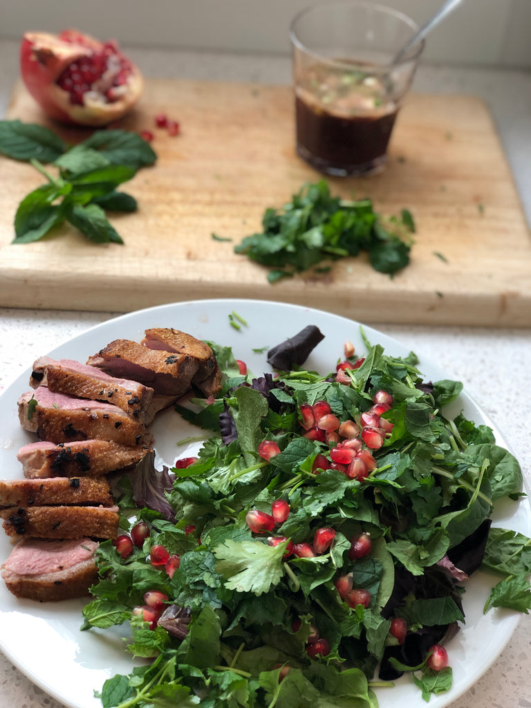 Asian Duck and Pomegranate Salad Recipe