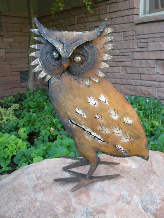 Owl Yard Art, Large – Lema's Kokopelli Gallery