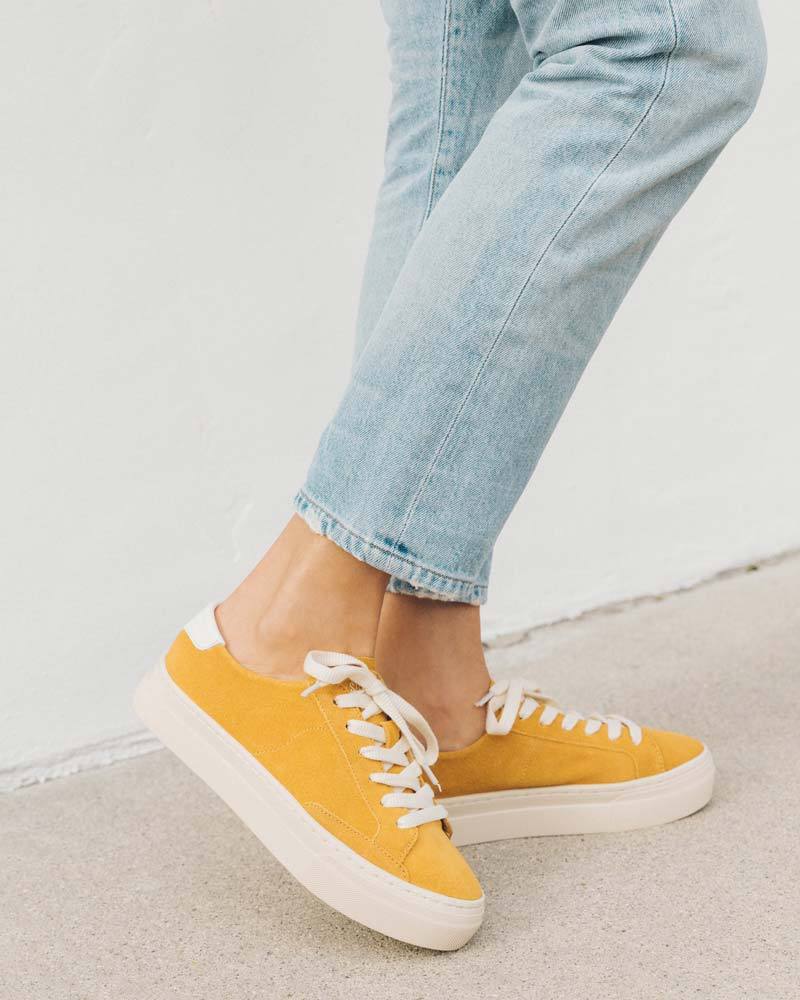 Suede Ibiza Platform Sneaker – Soludos 