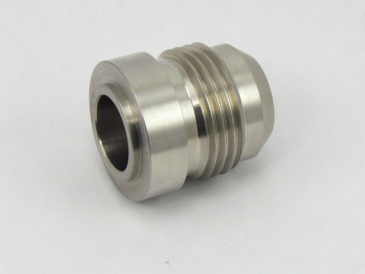 2AN Stainless Steel 304 Male Flare Weld On Bung Mounting Fitting Weldable to Fuel Oil Tank AN2 JIC-2 AN Thread Hose Nipple Adapter Connector 5/16-24 
