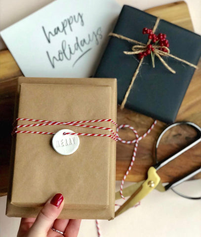 DIY Clay Merry Gift Tags
