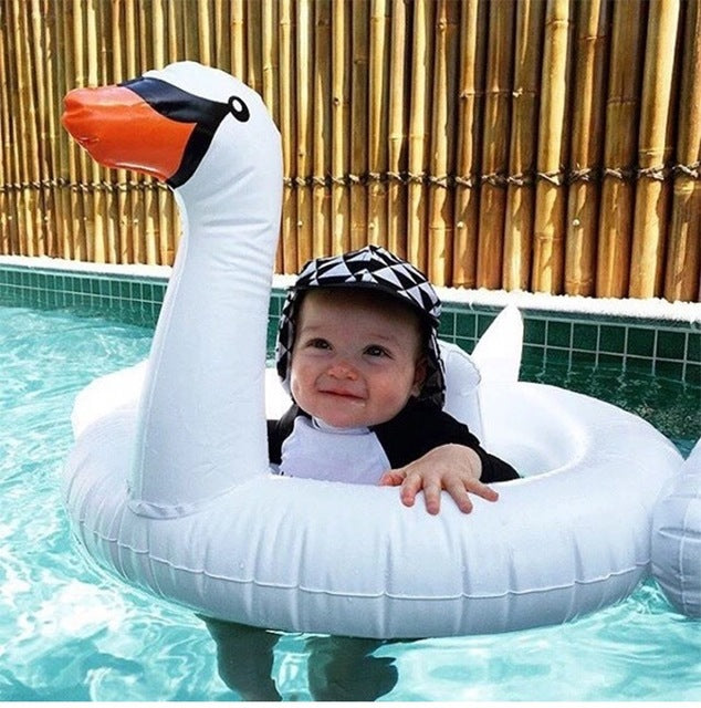 baby flamingo pool float