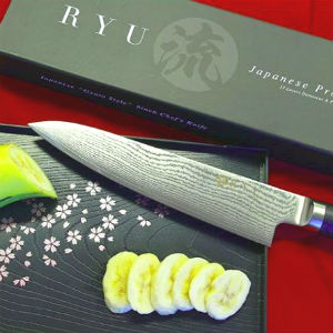 GOUGIRI RYU Authentic Japanese Damascus 8 Inch Chef Knife, VG10 Professional Stainless Steel Gyuto with a delux gift box