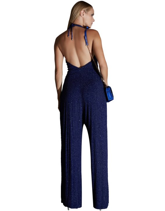 backless sequin jumpsuit