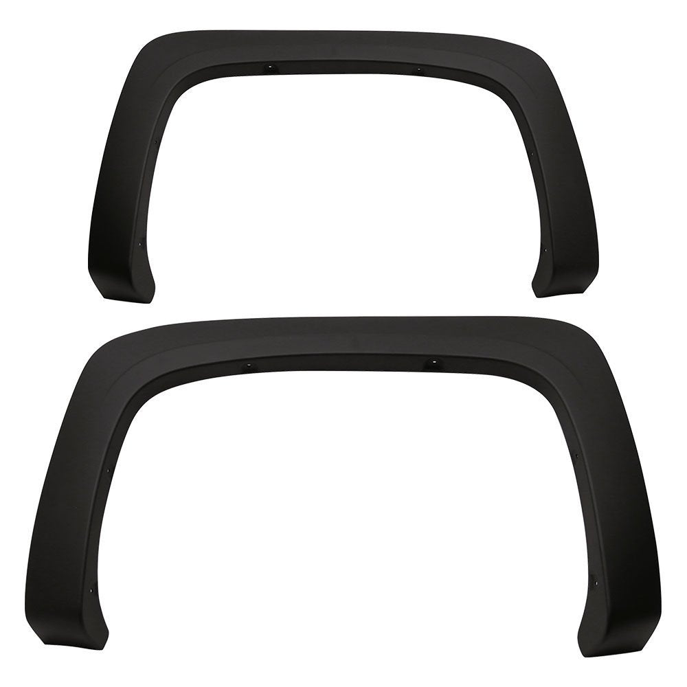 Fender Flares Fits 2007 2013 Chevy Silverado Oe Style Oem Matte Black Finish Pp Injection Front Wheel Cover Protector Vent Trim By Ikon Motorsports