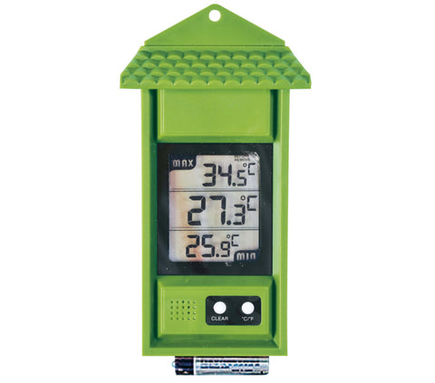 Thermomètre pour serre de jardin avec minima et maxima