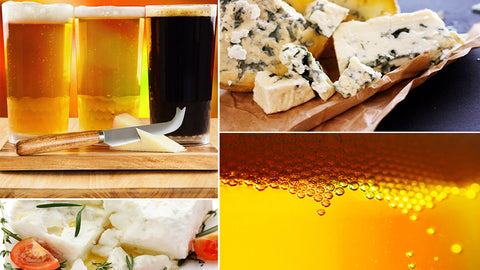 beer pairing collage