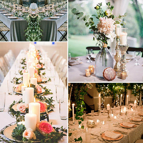 floral wedding decor and centerpieces