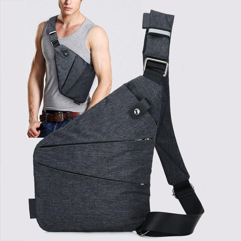 Anti Theft Single Shoulder Compact Crossbody Bag for Men