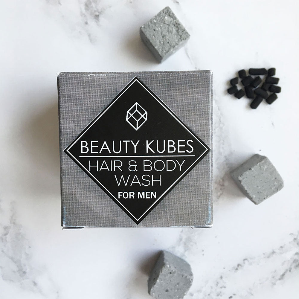 Plastic free shampoo and Body Wash For men, vegan friendly - Beauty Kubes