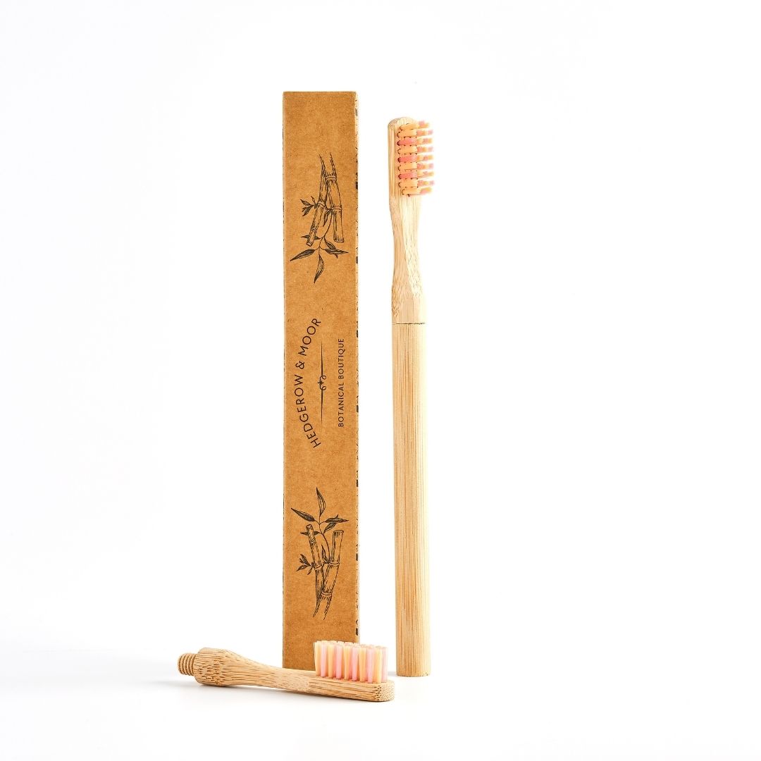 Hedgerow and moor bamboo toothbrush with replaceable head