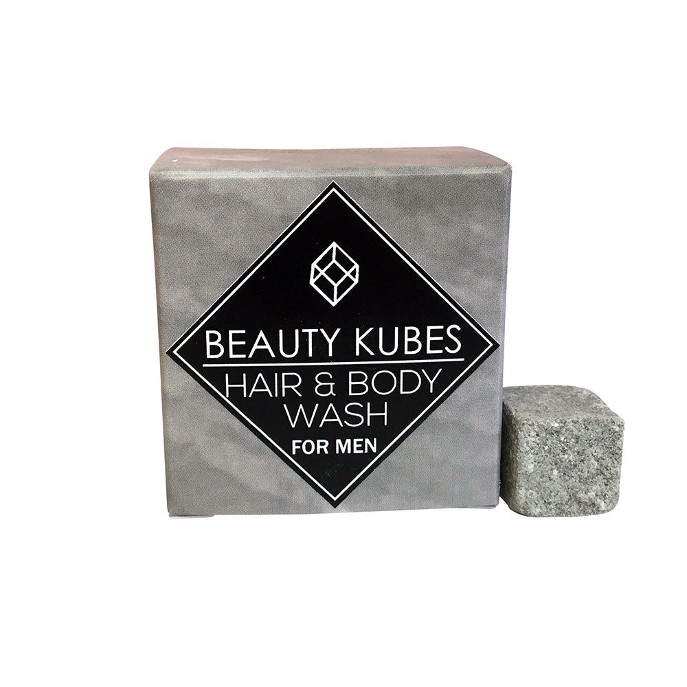 Plastic free shampoo for men, vegan friendly - Beauty Kubes