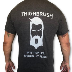 THIGHBRUSH "If it Tickles Thighs, it Flies!" Men's T-Shirt
